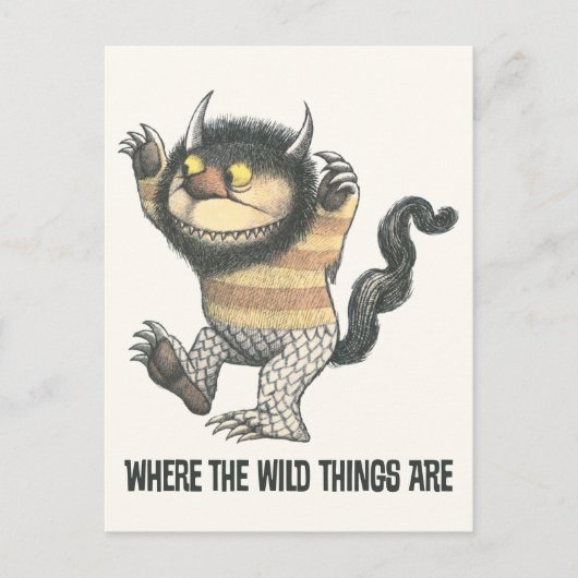 Waar de wilde dingen zijn | Wilde dding Briefkaart (Voorkant)