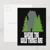 Waar de wilde dingen zijn | Wilde dding en bomen Briefkaart (Voorkant / Achterkant)