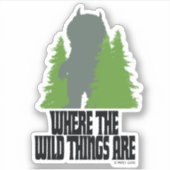 Waar de wilde dingen zijn | Wilde dding en bomen Sticker (Voorkant)