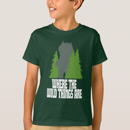 Waar de wilde dingen zijn | Wilde dding en bomen T-shirt (Voorkant)