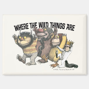 Waar de Wilde Things Are-figuren & logo Magneet