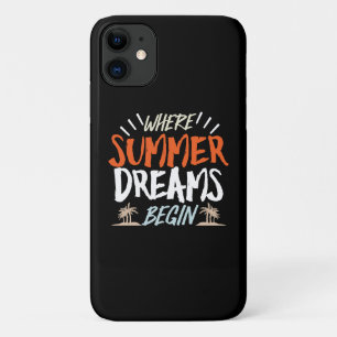 Waar de zomerdromen beginnen' Celestial Beach Nigh iPhone 11 Hoesje