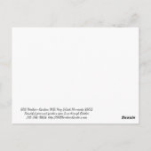 Waar drie tuinen samenkomen briefkaart (Achterkant)