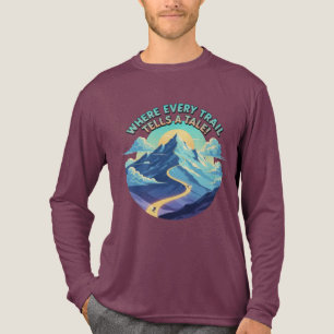 Waar Elke Trail Een Tale Ski Vertelt Tri-Blend Shirt