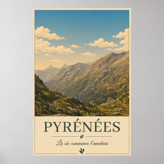 Waar elke weg naar wonder leidt – Pyreneeën Poster