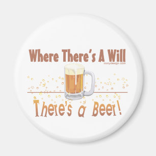 Waar er een testament is, is er een bier! magneet