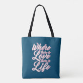 Waar er Liefde Valentijnsdag is | CANVAS TAS (Achterkant)