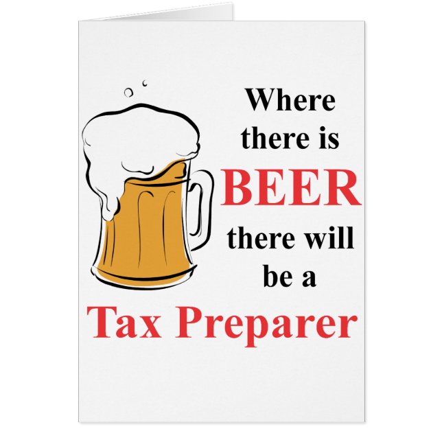 Waar er sprake is van bier - belastingpreparer (Voorkant)