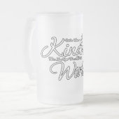 Waar er sprake is van koudheid matglas bierpul (Voorkant links)