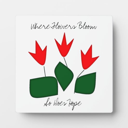 Waar Flowers Bloom Fotoplaat (Voorkant)