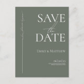 Waar Forever Begint Sage Save the Date Aankondigingskaart (Voorkant)