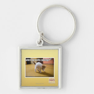 Waar gaat de zwaartekracht heen? sleutelhanger