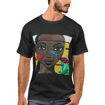 Waar Gedachten Zwemmen | Zwarte Vrouw Kunst Afroce