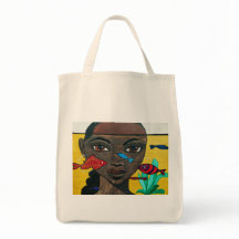 Waar gedachten zwemmen | Zwarte vrouw kunst Afroce