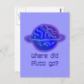 Waar ging Pluto heen? Briefkaart (Voorkant / Achterkant)
