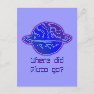 Waar ging Pluto heen? Briefkaart