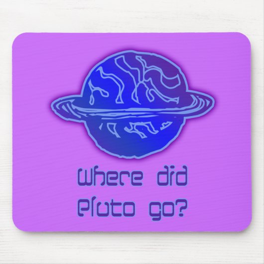 Waar ging Pluto heen? Muismat (Voorkant)