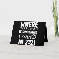 Waar Halloween betreft bereikte ik mijn hoogtepunt