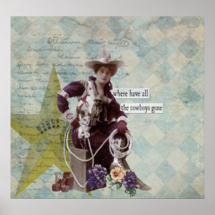 Waar hebben alle cowboys Poster van Cowgirl?