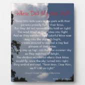 Waar heeft mijn Kite met fluffy Clouds gedicht EAS Fotoplaat (Voorkant)