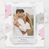 Waar het allemaal begon met Romantische paren op m Wijn Etiket (Enkel label)