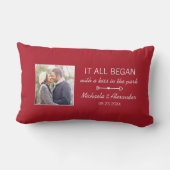 Waar het allen begon met persoonlijke paren Foto r Kussen (Achterkant)