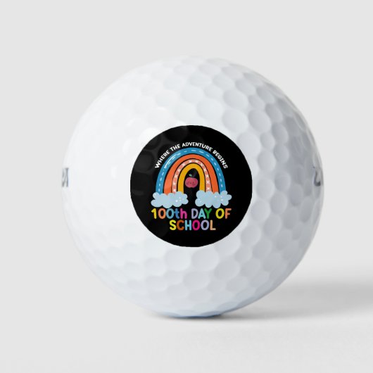 Waar het avontuur 100e dag slimmer begint golfballen (Voorkant)