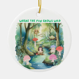 Waar het plezier groeit Wilde Ornament