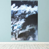 Waar het Storm het bos ontmoet Canvas Afdruk (Insitu (Houten vloer))