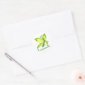 Waar! Ik ben een vlinder! Ronde Sticker (Envelop)