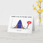 Waar ik Herfst op de bell curve ben ik hier Kaart (Gele Bloem)