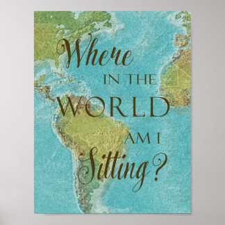 Waar in de wereld zit ik? poster