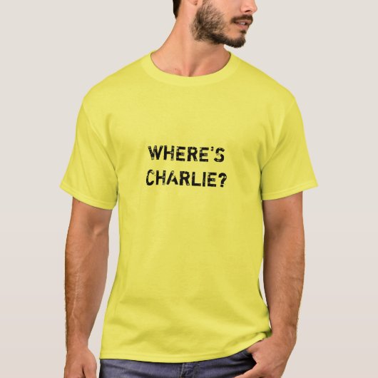 Waar is Charlie? T-shirt (Voorkant)