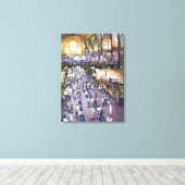 Waar is de dameskast? Boedapest Canvas Afdruk (Insitu (Houten vloer))