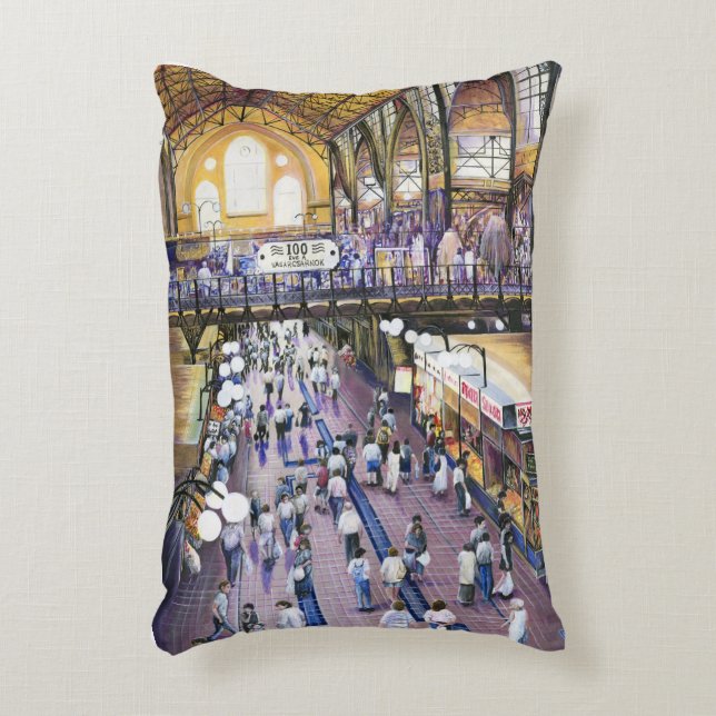 Waar is de dameskast? Boedapest Decoratief Kussen (Voorkant(Verticaal))