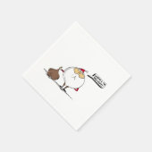 Waar is de kerstkerstman? servet (Hoek)