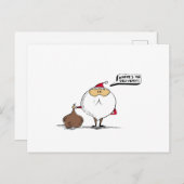 Waar is de levering Kerstman Feestdagenkaart (Voorkant / Achterkant)