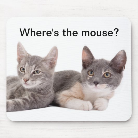Waar is de muis? Cute Mousepad Muismat (Voorkant)