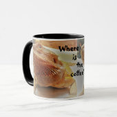 Waar is de Oranje koffiebrander? Mok (Voorkant links)