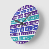 Waar is de Partij - Blauw en Wit Ronde Klok (Hoek)