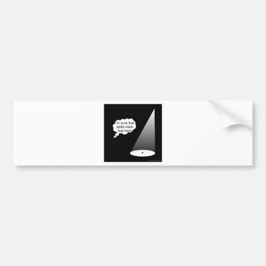 Waar is de Spike Mark? Bumpersticker (Voorkant)