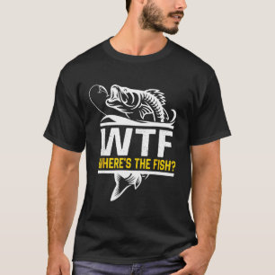 Waar is de vis Wtf heren grappige vissen T-shirt