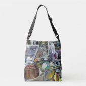 Waar is de viskop curry? Singapore Crossbody Tas (Achterkant)