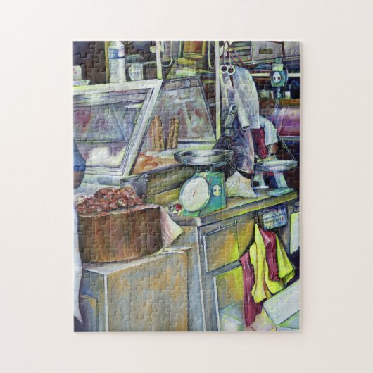 Waar is de viskop curry? Singapore Legpuzzel (Verticaal)