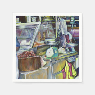 Waar is de viskop curry? Singapore Servetten