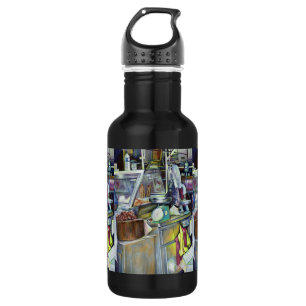 Waar is de viskop curry? Singapore Waterfles