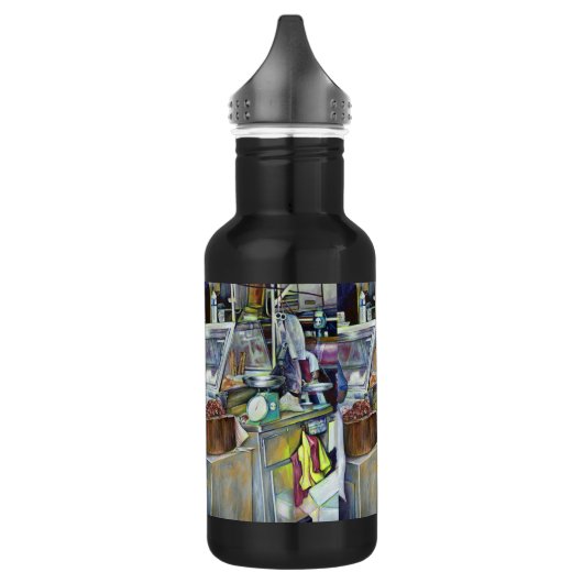 Waar is de viskop curry? Singapore Waterfles (Links)