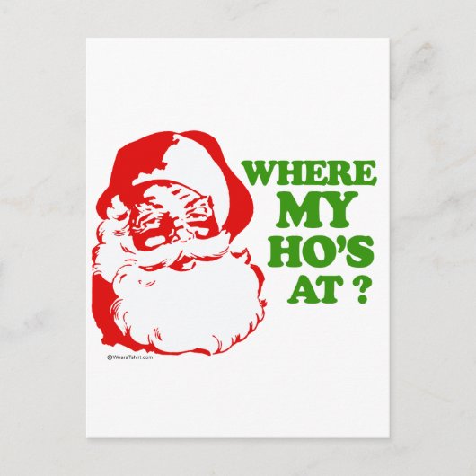 Waar is mijn hoer? briefkaart (Voorkant)