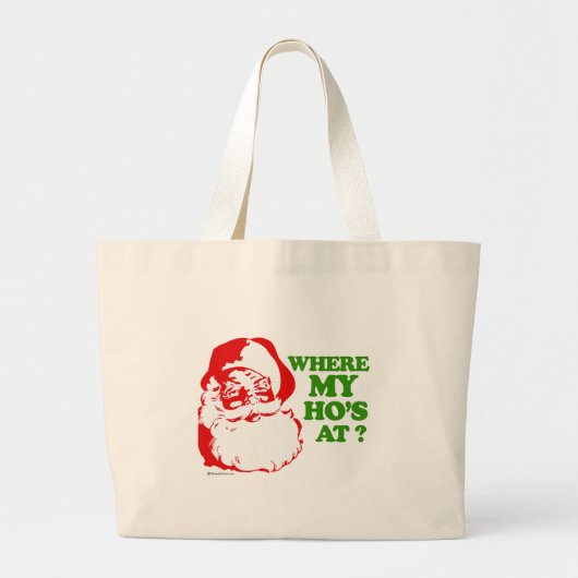 Waar is mijn hoer? grote tote bag (Voorkant)