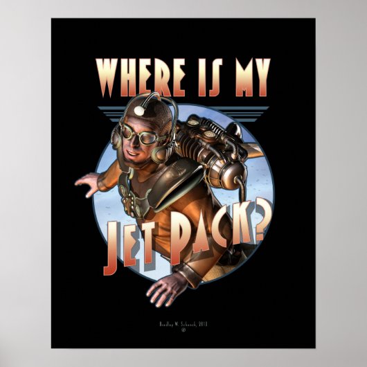 Waar is mijn Jet Pack? Poster (16 x 20 inch) (Voorkant)